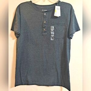 Epic Threads Big Boys Dark Gray Henley Tee NWT